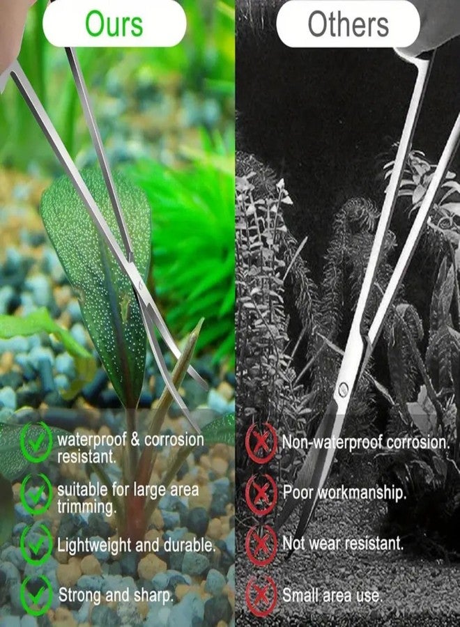 VAYINATO® 5pcs/Set Aquarium Tools Set Plants Tweezers and Scissors Grass Stainless Steel Cleaning Tools Plants Fish Tank Accessories by Petzlifeworld - Image 5